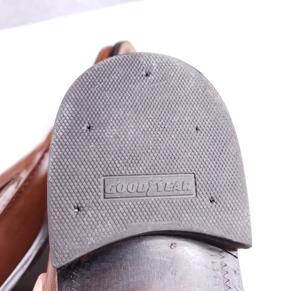 Kenneth Cole New York Mens 12 Square Toe Loafers Brown Italian Leather Y2K main image 5
